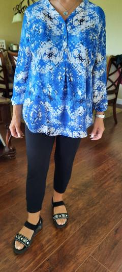 Top worn with leggings