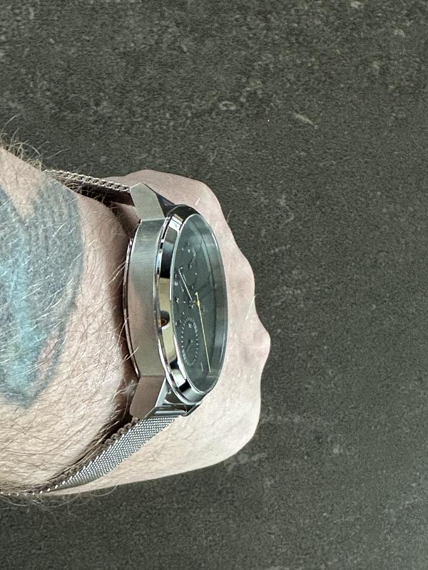 Side view of the watch