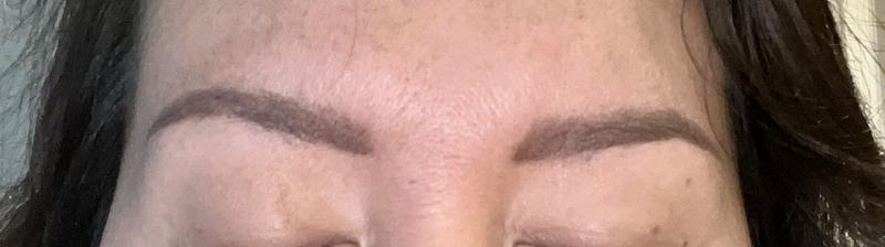 Used my own brow product but stencil is great. High arch pictured.