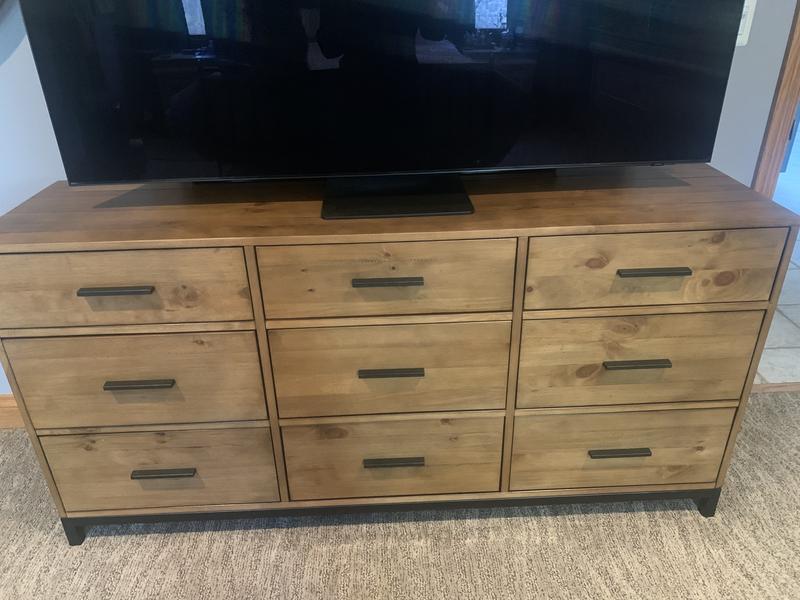 Our 65” tv fits nicely