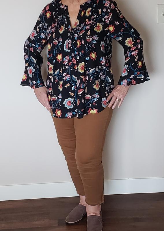 売れ筋商品|||スタイルアンドコー カットソー トップス レディース Plus Size Printed Ruffle Pintuck Top, Exclusively at Macy's Garden Party Combo Style & Co Plus Size Printed Pintuck Top, Exclusively at