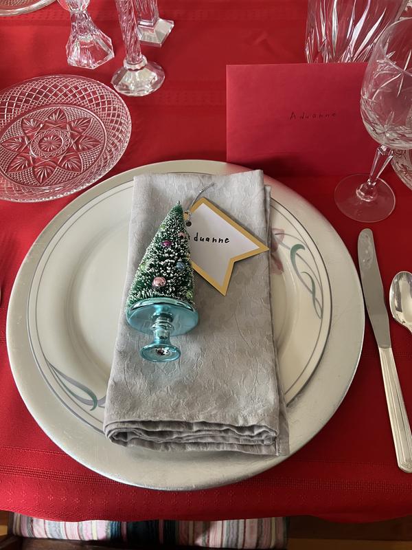 Tree ornament as a gift for my dinner guest