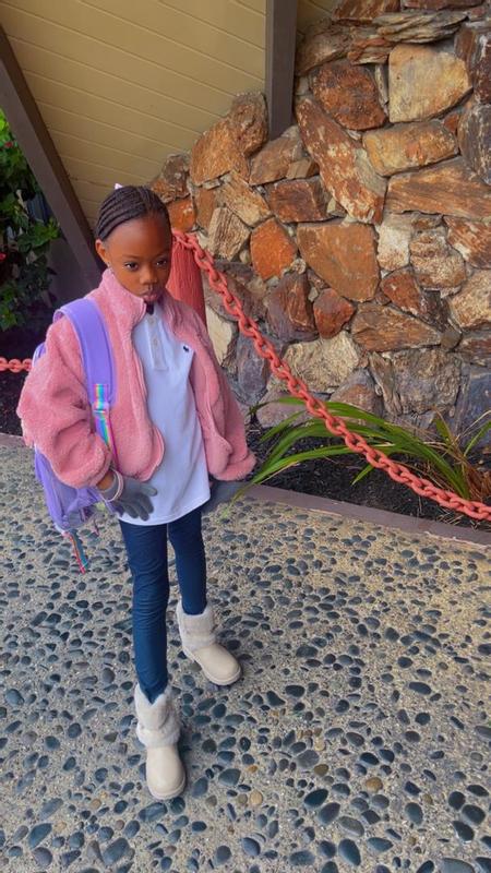 The white inner shirt, I got the boys Polo Ralph shirt but it suits perfectly on my baby girl.