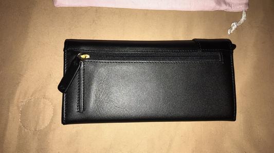 back of wallet, with zip pocket