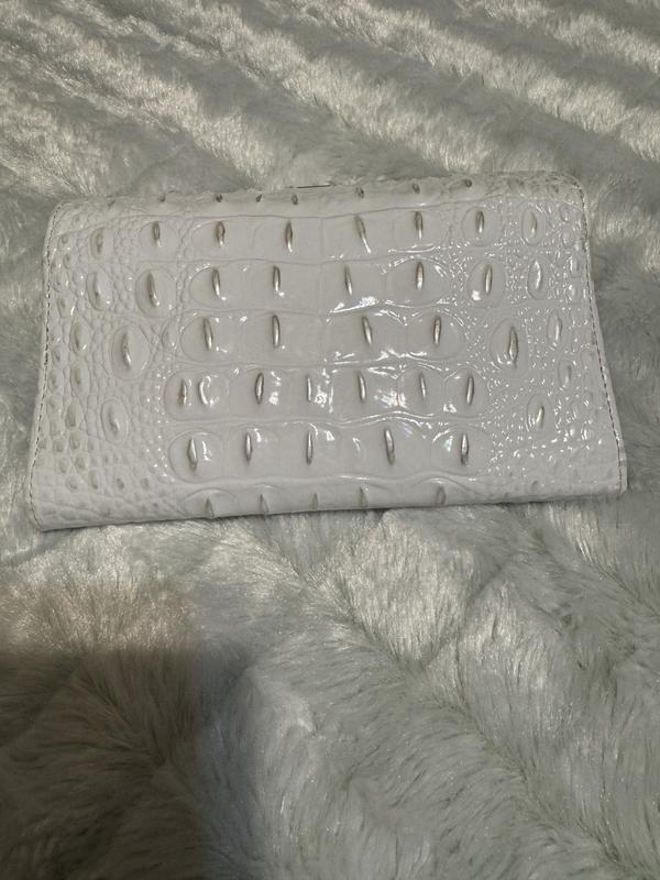 Beautiful White Leather Brahmin Wallet