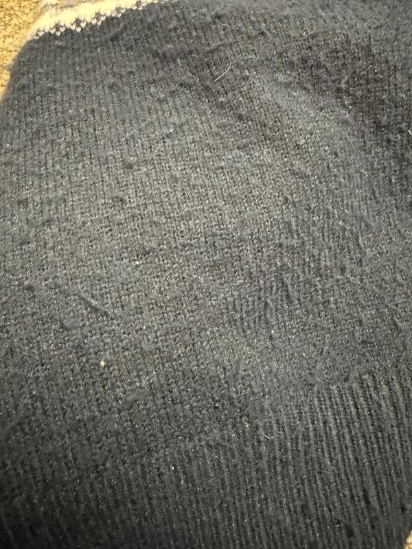 Pills in sweater one wear