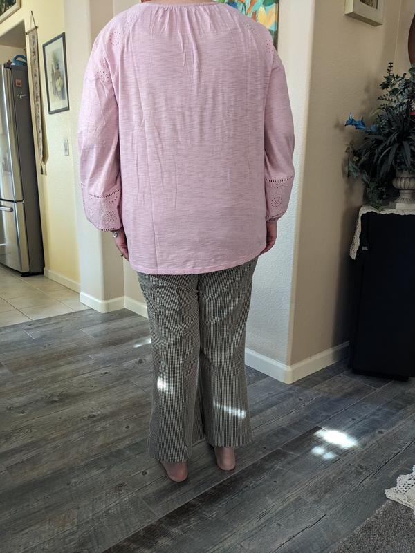 May want to wear a tank underneath depending on your bra.