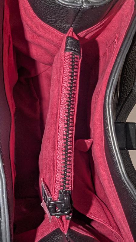 Different lining than pictured, not like description at all or like any other Betsey Johnson I've purchased before.