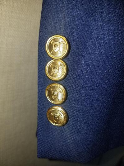 Gold buttons