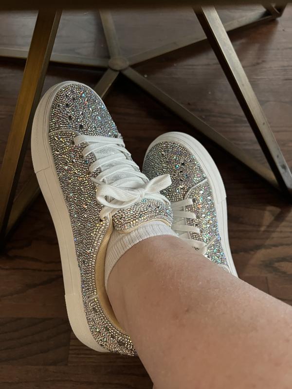 sneakers betsey johnson rhinestone shoes