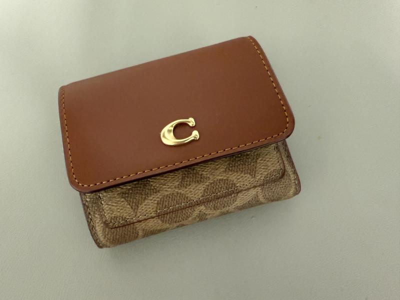 COACH Mila Small Flap Wallet in Signature Canvas - Macy's