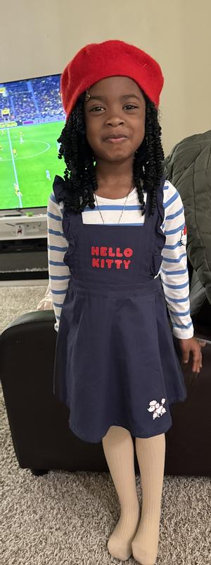 Ensemble Top Et Robe Hello Kitty Pour Fille Taille 4-6 Ans - Blanc Et Vert - Neuf Avec étiquettes