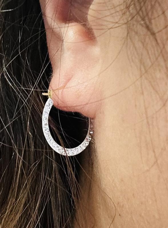 Left earring on right ear