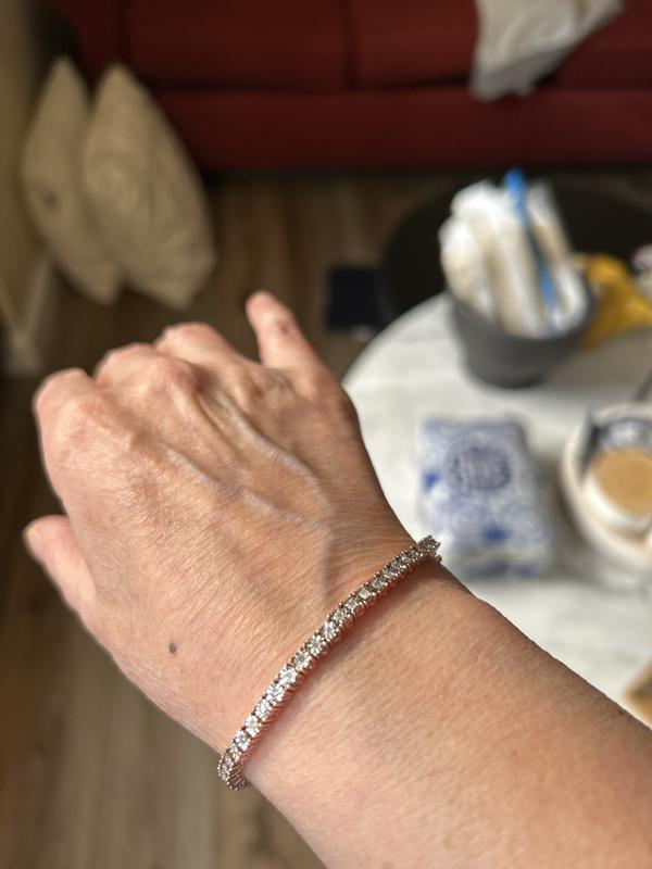 Diamond Tennis Bracelet (1 ct. t.w.) in Sterling Silver, 14k Gold-Plated Sterling Silver or 14k Rose Gold-Plated Sterling Silver