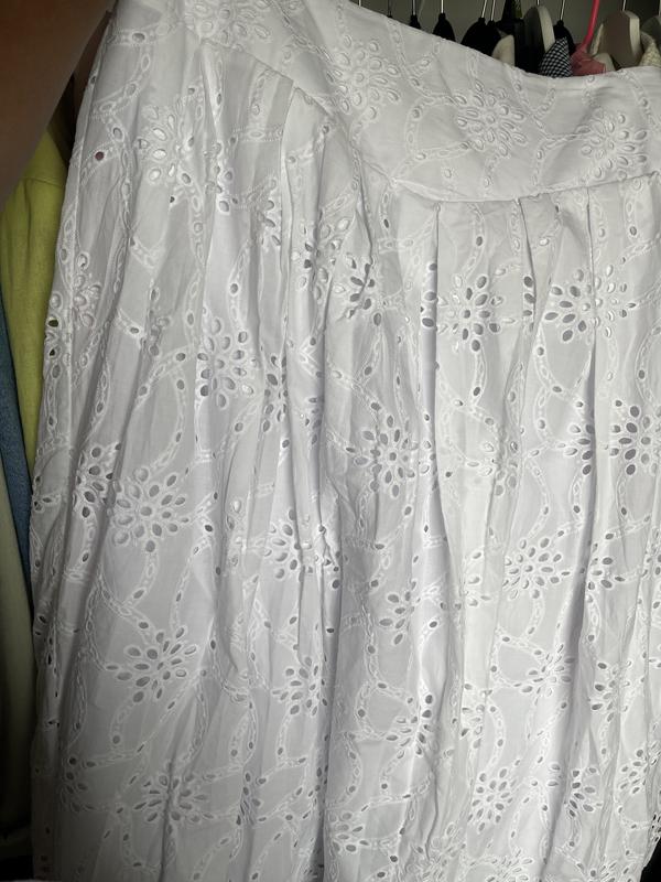 Women's Cotton Eyelet Midi Skirt, Exclusively at Macy's
