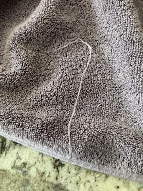 All towels came frayed out of the plastic packaging