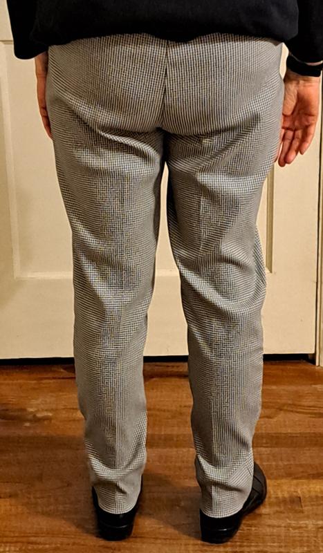 Back View of I.N.C. Women's Tummy-Control Mid-Rise Pants