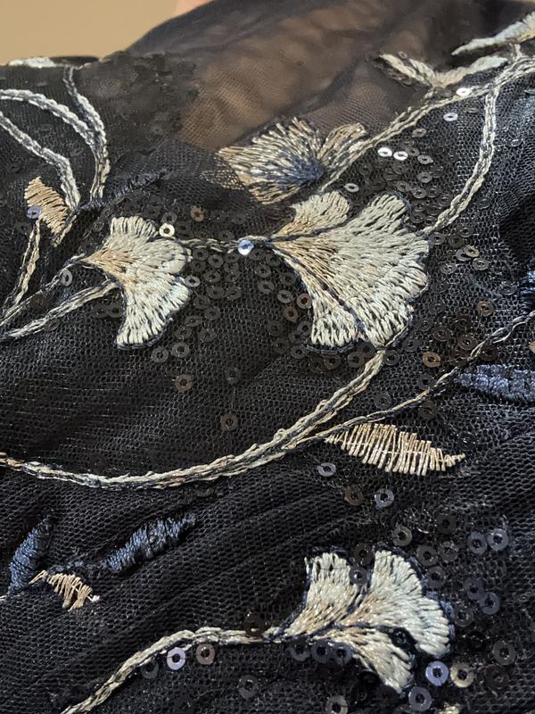 Close up of embroidery