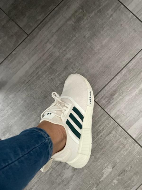 adidas gazelle silver green womens adidas NMD_R1 Strap Shoes - Women's - Cloud White / Lucid Blue