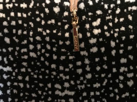 Gold DKNY zipper detailing