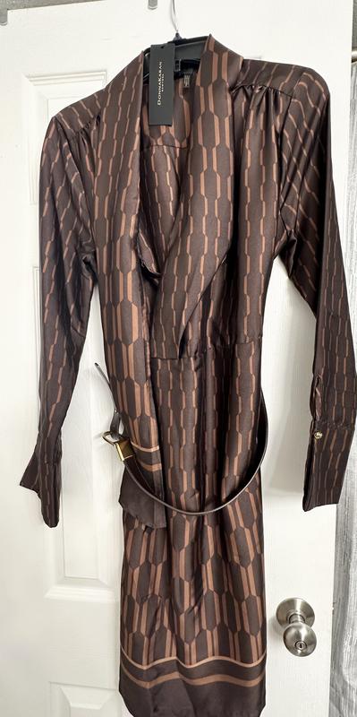 Brown silk not satin