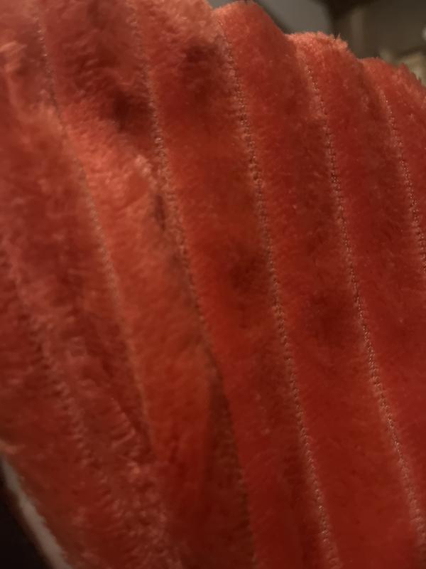 Very cheap quality and orangey in color, not red