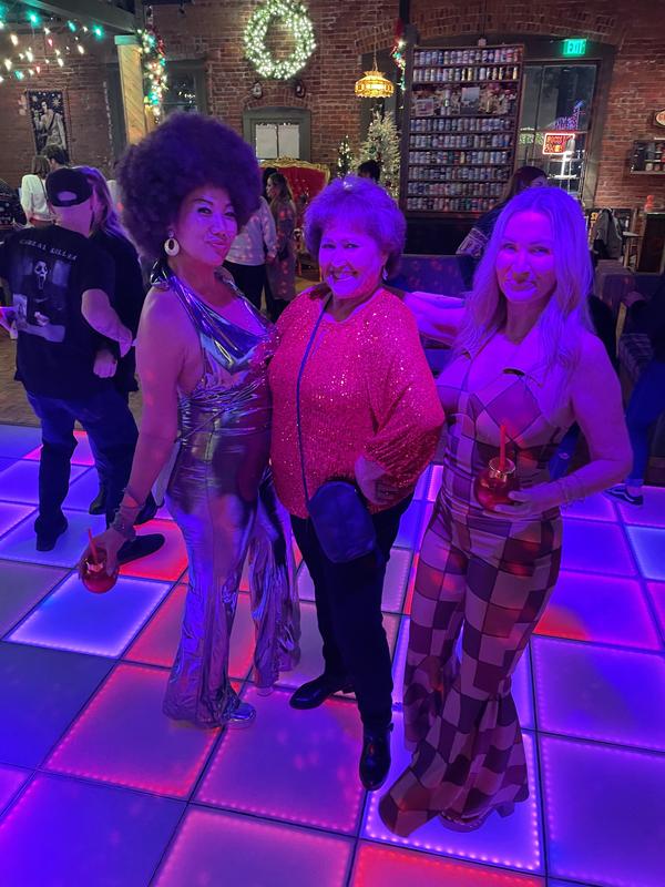 Red Christmas blouse