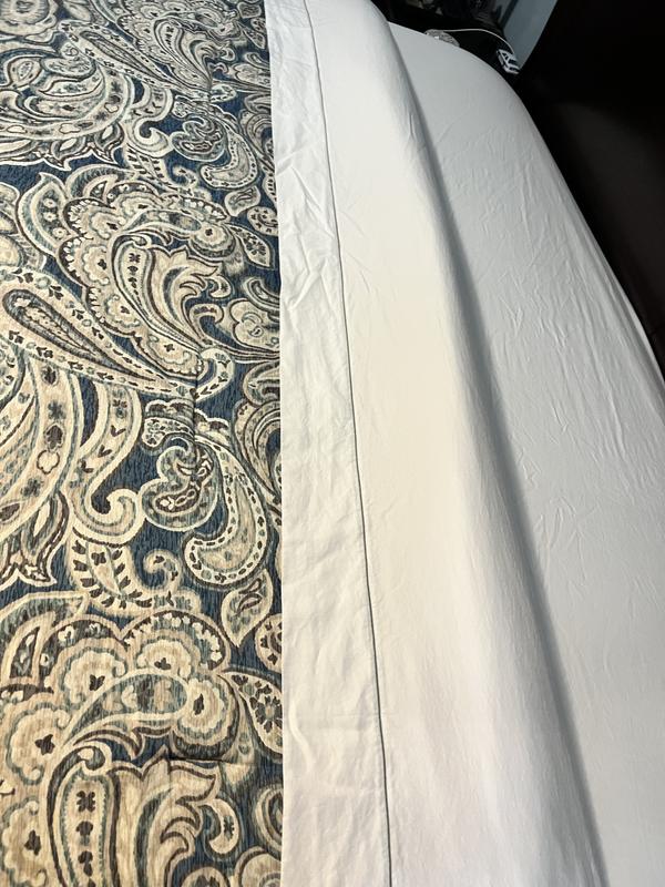 Silver trim complemented the silver in my bedspread.