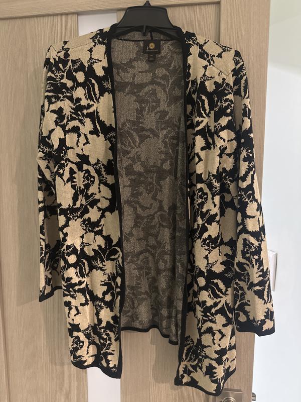JM Collection Petite Floral-Print Open-Front Cardigan, Created for Macy ...