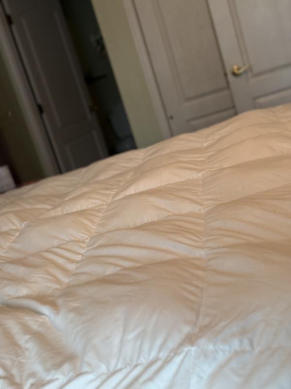Good sized satiny down comforter