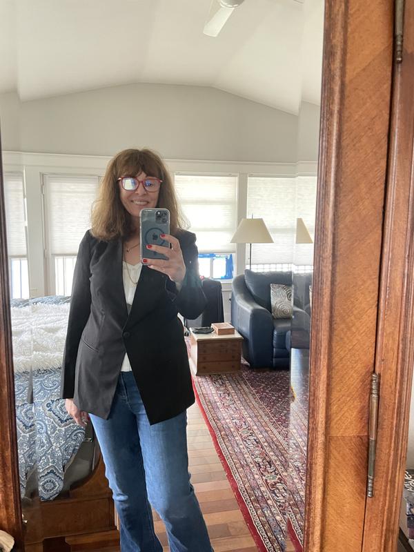 I really like it with jeans and the fit is flattering