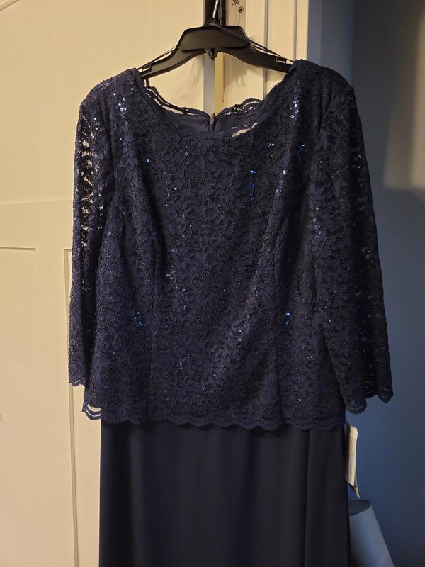 black empire waist dress plus size Ever-Pretty Inclusive Glittery Empire Waist Short Sleeves Plus Size Formal Evening Dress with V-Neck