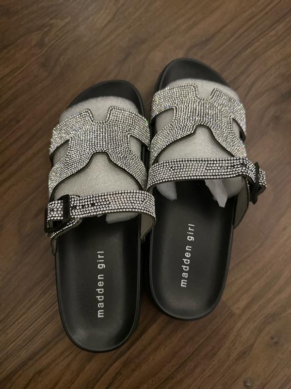 Madden Girl Women's Darling Rhinestone Embellished Footbed