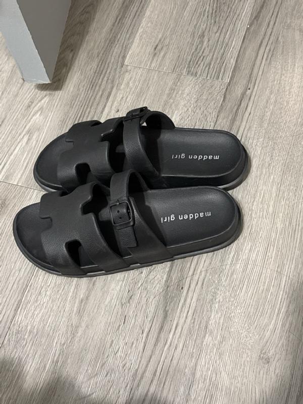Madden Girl Darliing Banded Footbed Slide Sandals - Macy's