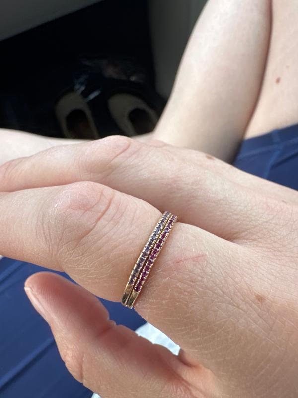 Customer photo for "Beautiful rings! Not for everyday where though"