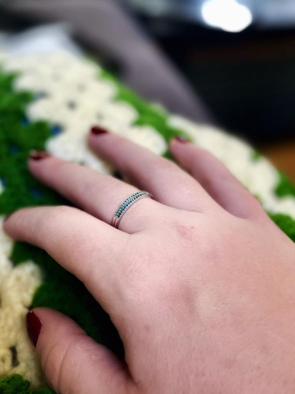 Customer photo for "Perfect Dainty Ring"