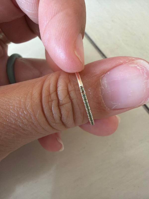 Customer photo for "August birthstone stacking ring"