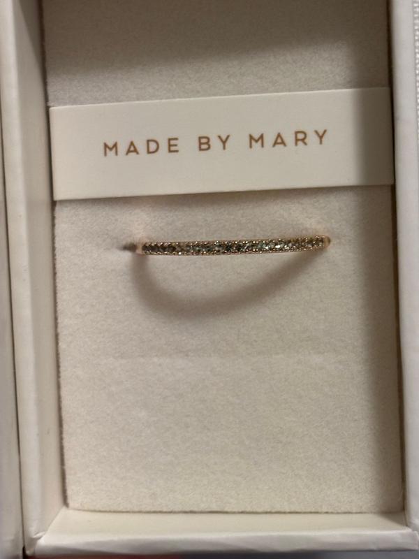 Customer photo for "Beautiful August stacking ring"