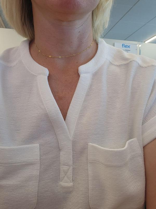 Customer photo for "Absolutely love my lace choker necklace!!"