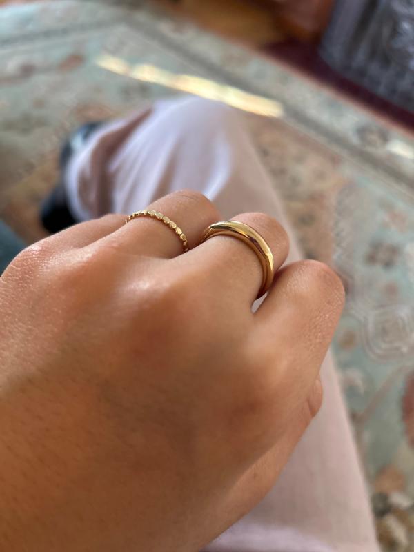 Customer photo for "Mini dome ring"