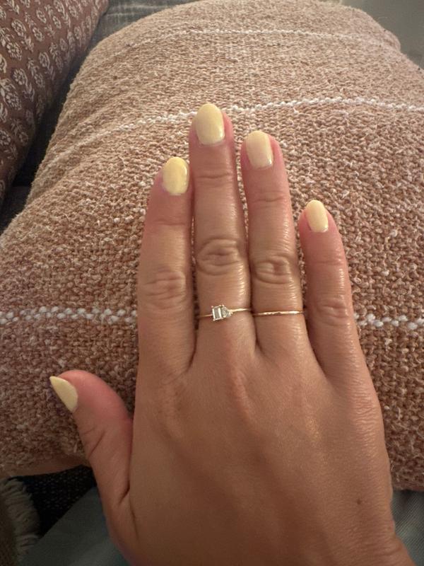 Customer photo for "Hammered Stacking Ring"