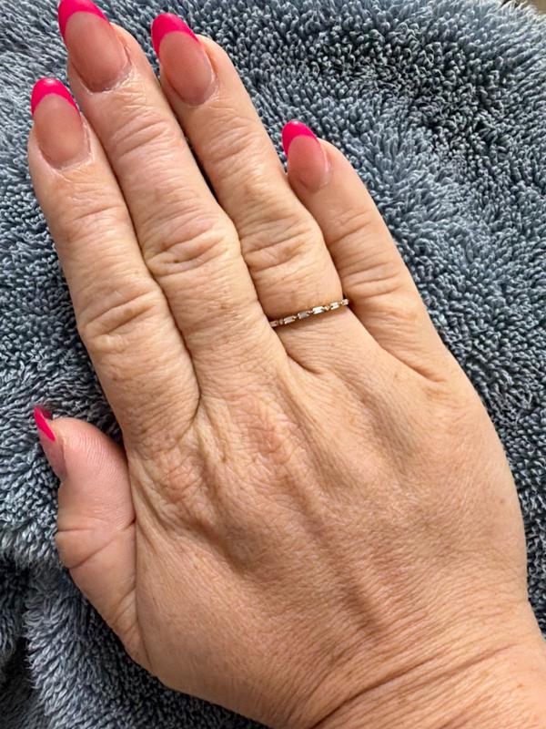 Customer photo for "Mama Morse Code Ring"