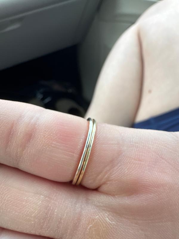 Customer photo for "Beautiful rings! Not for everyday where though"