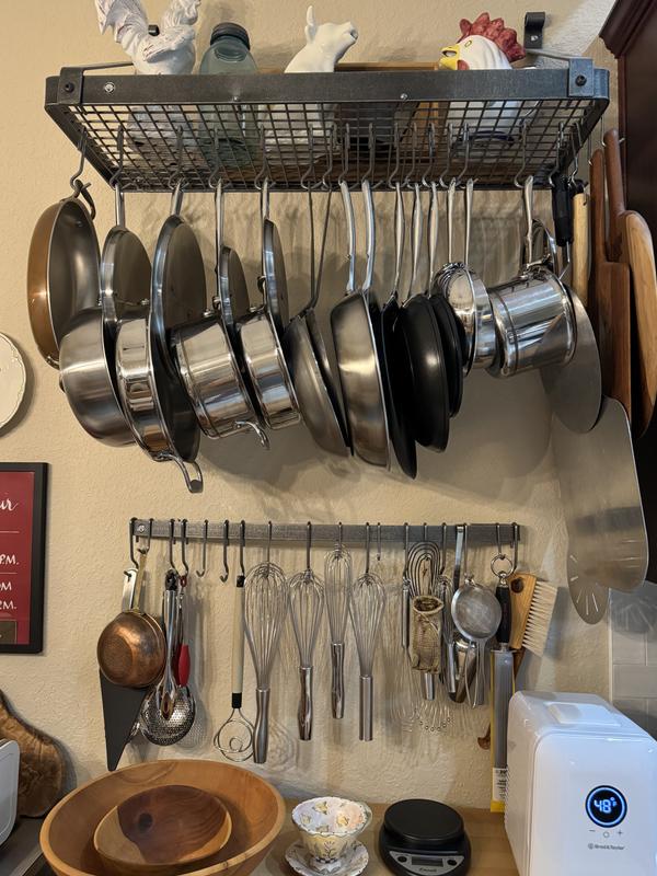 3 QT Saucier Pan (hanging pot second from the left hand side)  Yes, I am very picky about my cookware. I love how it cooks and it is much larger in scale than I thought it would be.  It cooks perfectly on my Induction Range!