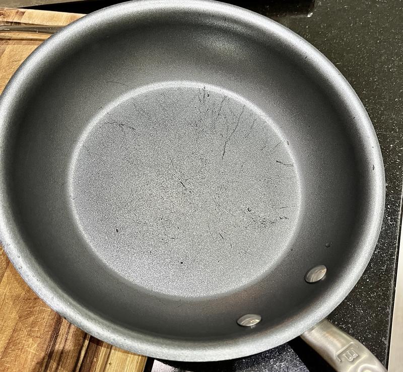 only nonmetal utensils used and 99% frying eggs only