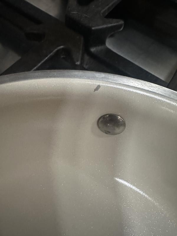 Scratch through ceramic coating