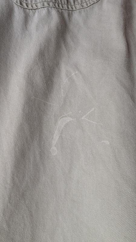Customer photo for "Unfortunately weird discolloraton after wash"