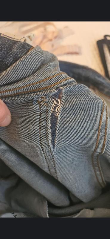 Customer photo for "Love these jeans but they were junk"