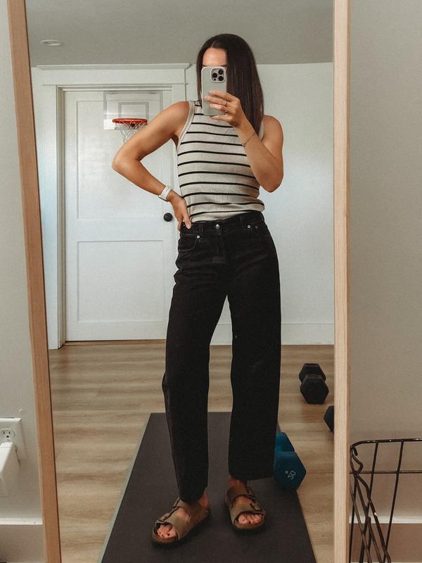 Customer photo for "Super Flattering Barrel Jean"