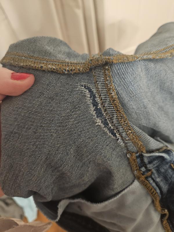 Customer photo for "Love these jeans but they were junk"